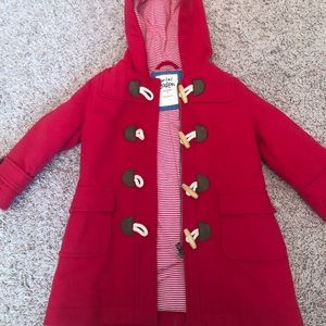 Mini Boden girls pea coat 2-3Y NWOT